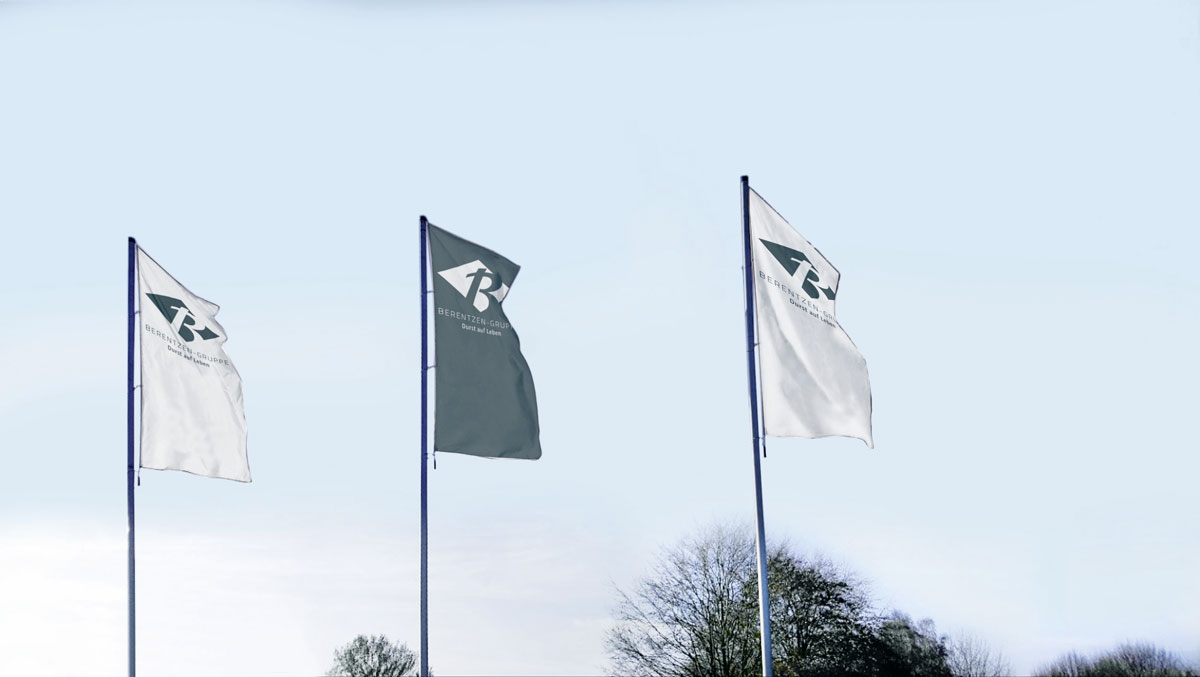 Fahnen der Berentzen Gruppe